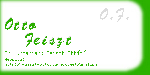 otto feiszt business card